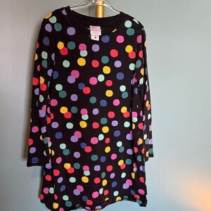 Hanna Andersson Black Polka Dot Long Sleeve Tunic - Multicolor Dots